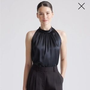 Quince 100% Washable Silk Halter Top